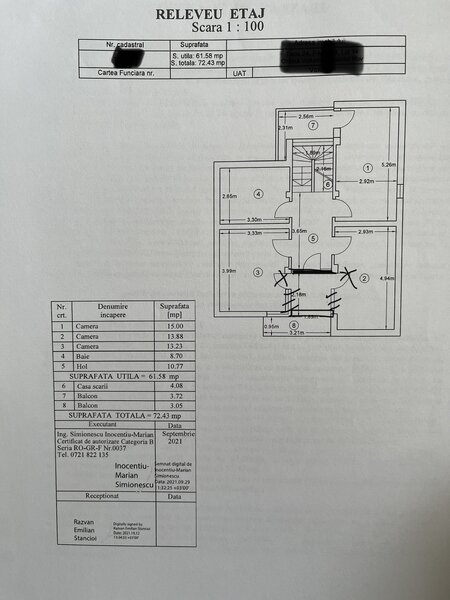 Pipera  Vila 4-5 Camere  Garaj  Individuala  Renovata | Terasa